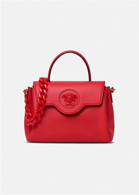 red versace handbag|Versace la medusa handbag.